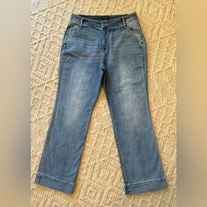 🥰 Judy Blue 82401 Mid Rise Wide Leg Trouser Jeans 18W